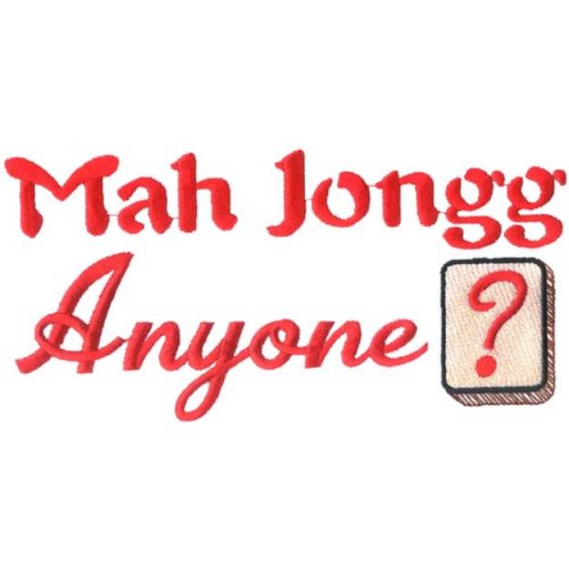 Picture of Mahjongg Anyone? Machine Embroidery Design