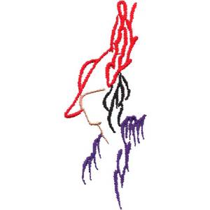 Picture of Abstract Lady Machine Embroidery Design