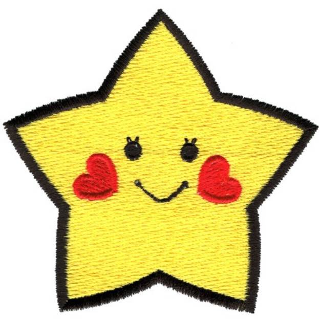 Picture of Happy Star Machine Embroidery Design