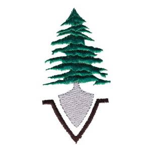 Picture of Tree Planting Symbol Machine Embroidery Design