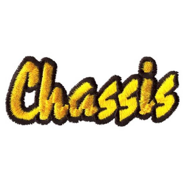 Picture of Chassis Logo Text Machine Embroidery Design