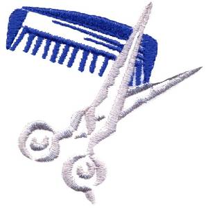 Picture of Hair Care Logo Machine Embroidery Design