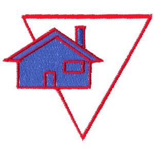 Picture of House Logo Machine Embroidery Design