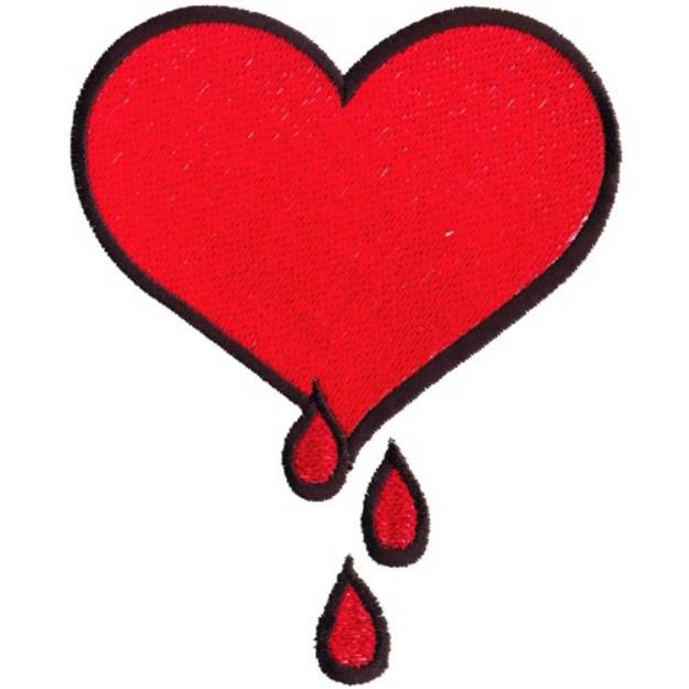 Picture of Give Blood Logo Machine Embroidery Design