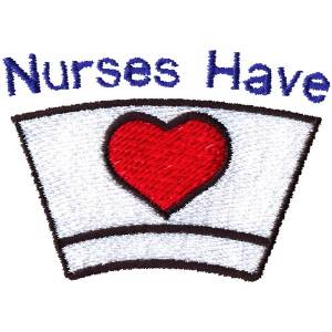 Picture of Nurses Have Heart Machine Embroidery Design