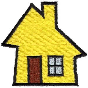 Picture of House Machine Embroidery Design