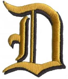 Picture of Old English D Machine Embroidery Design