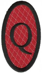 Picture of Oval Applique Q Machine Embroidery Design