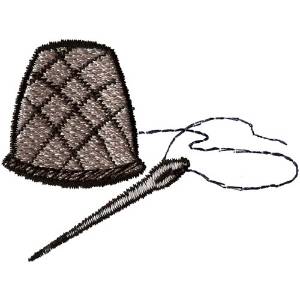 Picture of Thimble and Needle Machine Embroidery Design