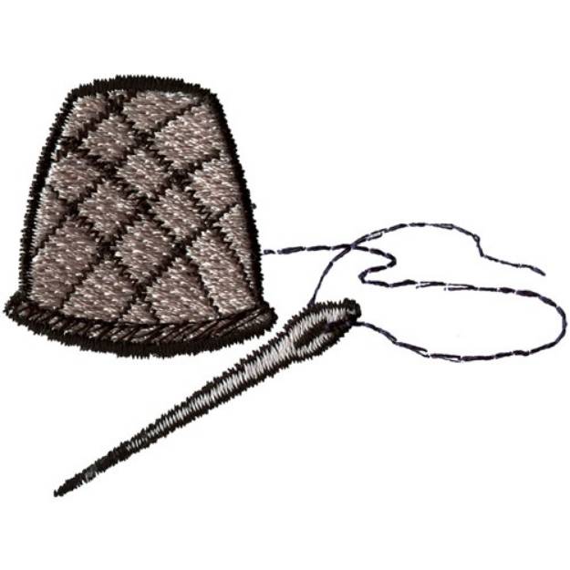 Picture of Thimble and Needle Machine Embroidery Design
