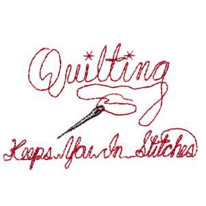 Picture of Quilting Saying Machine Embroidery Design