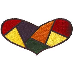 Picture of Quilted Heart Machine Embroidery Design