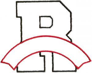 Picture of Athletic Banner R Machine Embroidery Design