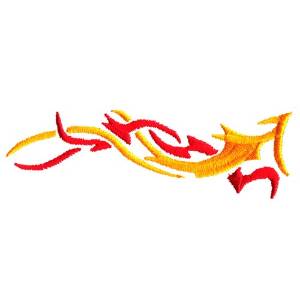Picture of Flames Dragon Machine Embroidery Design