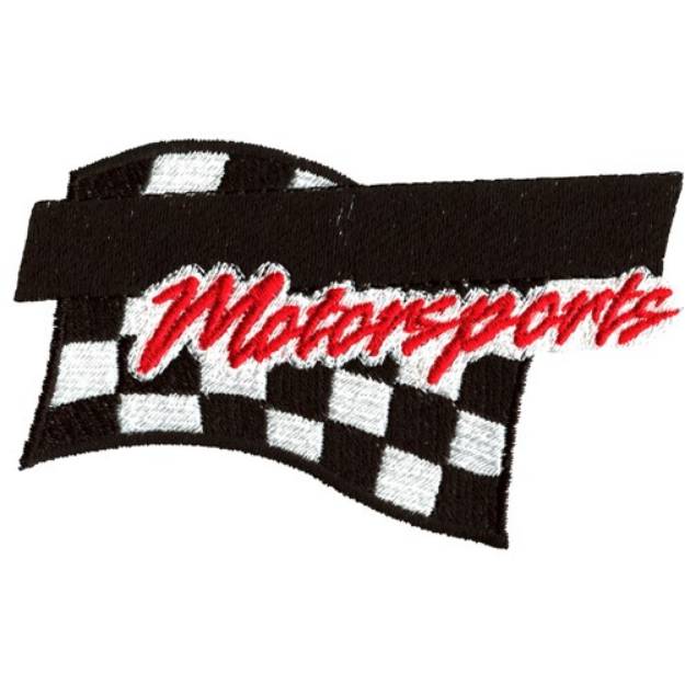 Picture of Motorsports Name Drop Machine Embroidery Design