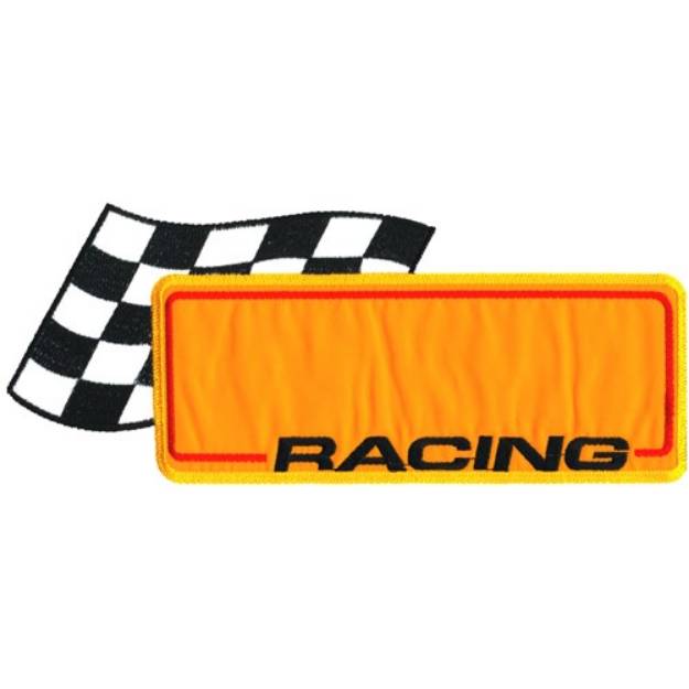 Picture of Racing Logo Appliqué Machine Embroidery Design