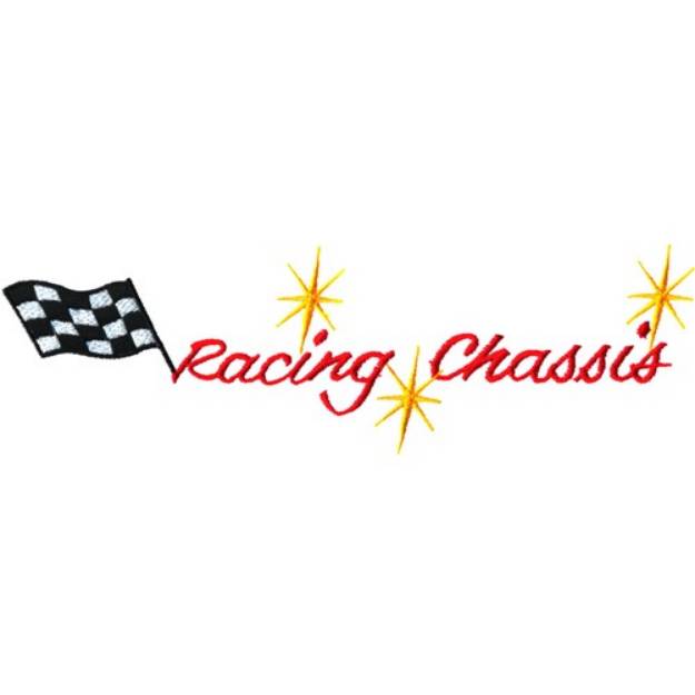 Picture of Racing Chassis Logo Machine Embroidery Design