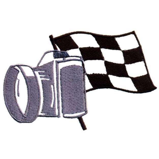 Picture of Track Photographer Logo Machine Embroidery Design