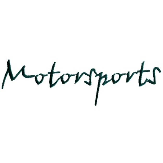 Picture of Motorsports Machine Embroidery Design