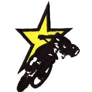 Picture of Motorcycle Star Machine Embroidery Design