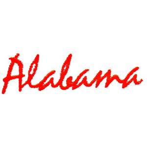 Picture of Alabama Text Machine Embroidery Design