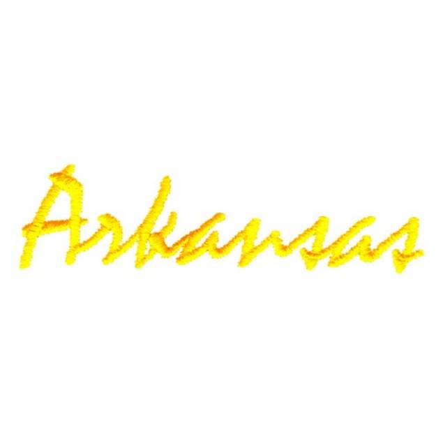 Picture of Arkansas Text Machine Embroidery Design