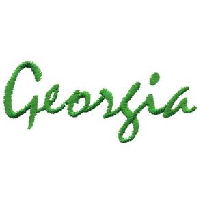 Picture of Georgia Text Machine Embroidery Design