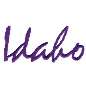 Picture of Idaho Text Machine Embroidery Design