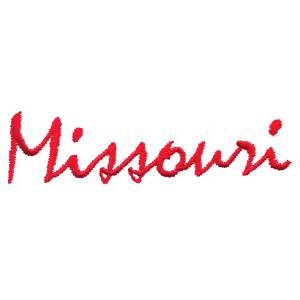 Picture of Missouri Text Machine Embroidery Design
