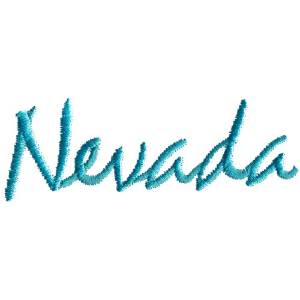 Picture of Nevada Text Machine Embroidery Design
