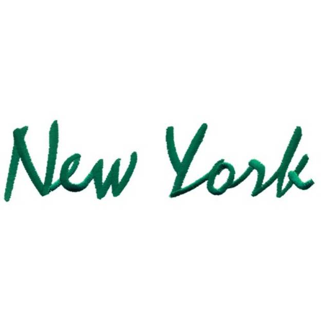 Picture of New York Text Machine Embroidery Design