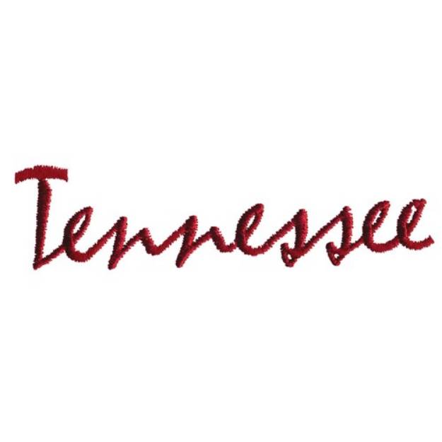 Picture of Tennessee Text Machine Embroidery Design
