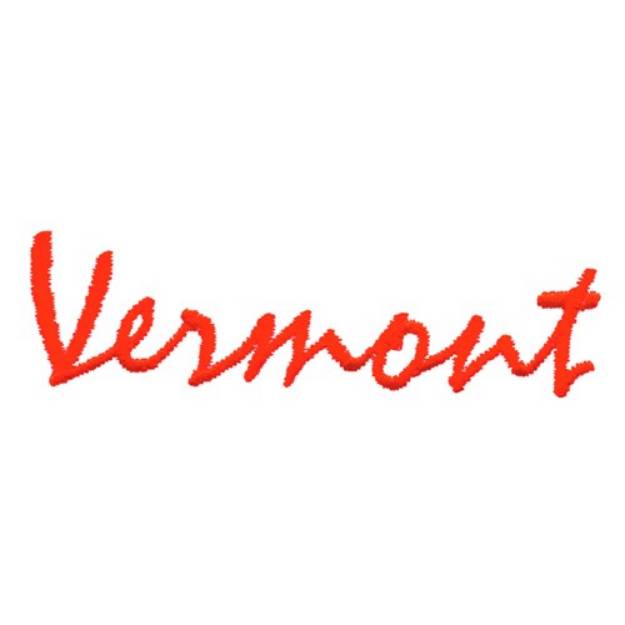 Picture of Vermont Text Machine Embroidery Design