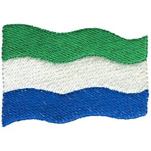 Picture of Sierra Leone Flag Machine Embroidery Design