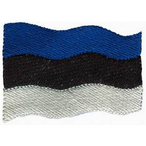 Picture of Estonia Flag Machine Embroidery Design