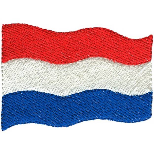 Picture of Netherlands Flag Machine Embroidery Design