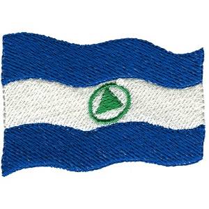 Picture of Nicaragua Flag Machine Embroidery Design