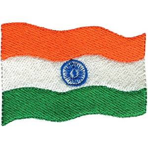 Picture of India Flag Machine Embroidery Design