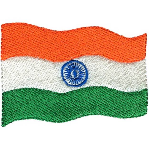 Picture of India Flag Machine Embroidery Design