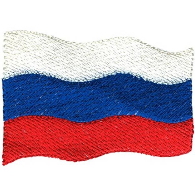 Picture of Russia Flag Machine Embroidery Design