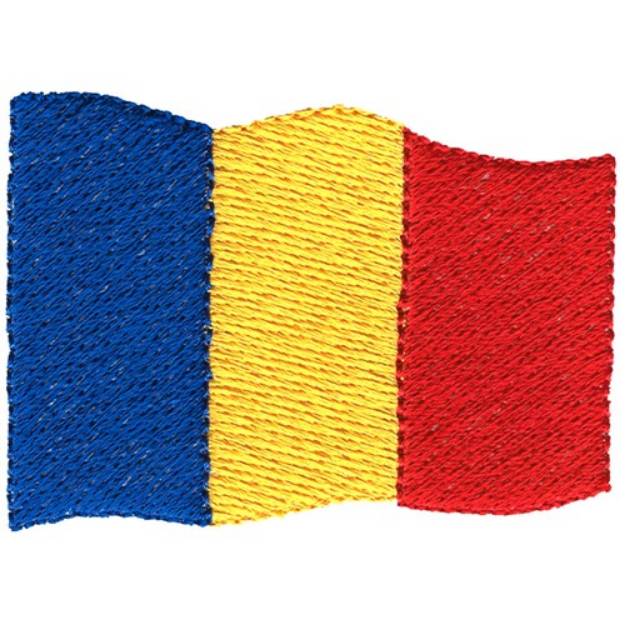 Picture of Romania Flag Machine Embroidery Design