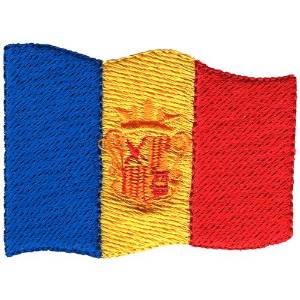 Picture of Andorra Flag Machine Embroidery Design