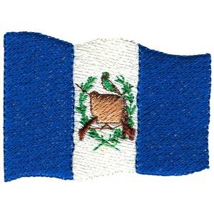 Picture of Guatemala Flag Machine Embroidery Design