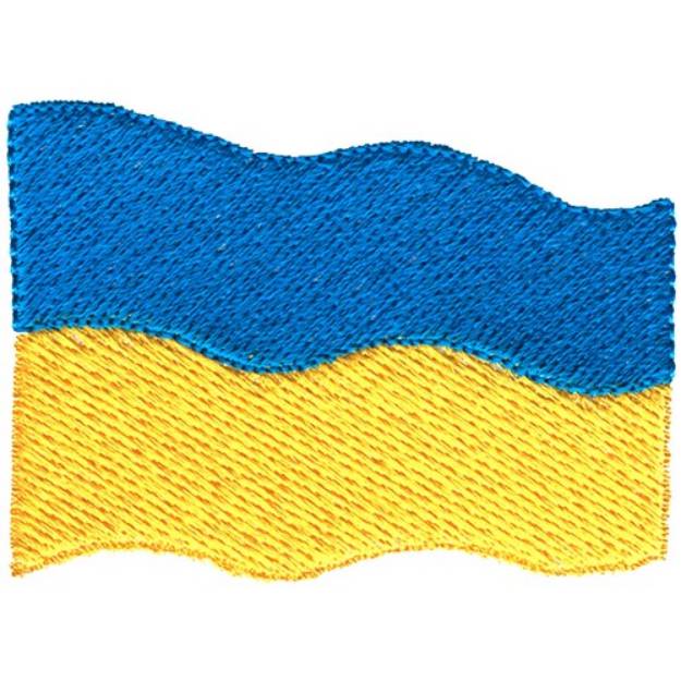 Picture of Ukraine Flag Machine Embroidery Design