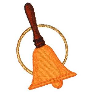 Picture of School Bell Machine Embroidery Design