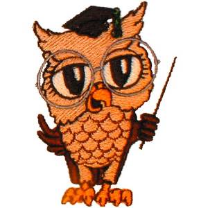 Picture of Wise Old Owl Machine Embroidery Design