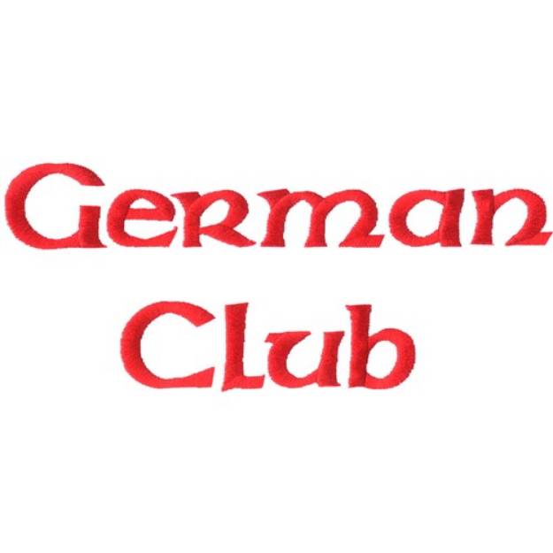 Picture of German Club Machine Embroidery Design