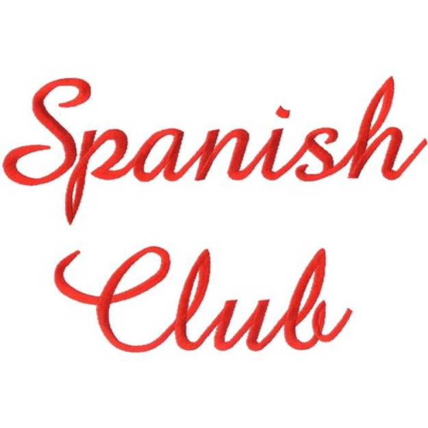 Picture of Spanish Club Machine Embroidery Design