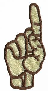 Picture of Sign Language 1 Machine Embroidery Design