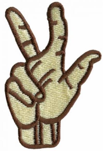 Picture of Sign Language 3 Machine Embroidery Design